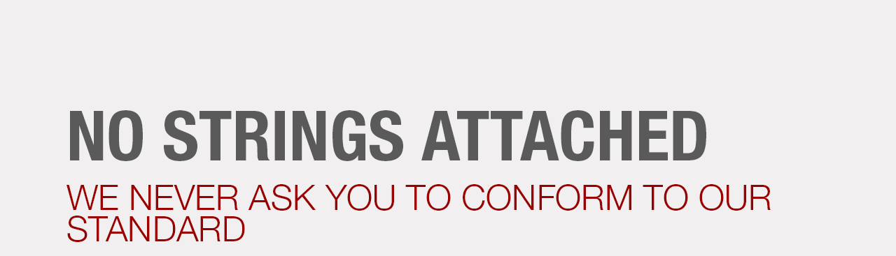 No String Attached Banner