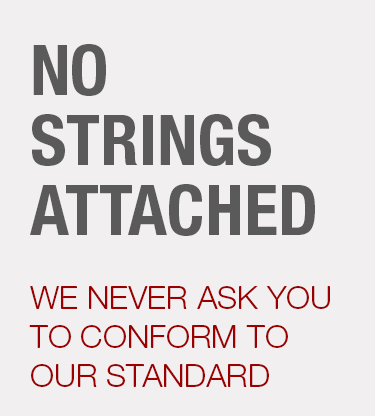 No String Attached Banner