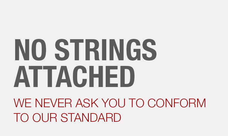 No String Attached Banner